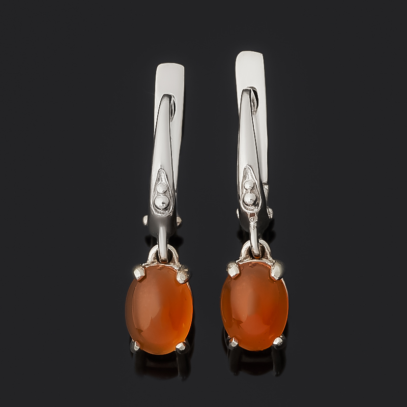 

Серьги сердолик (серебро 925 пр.)