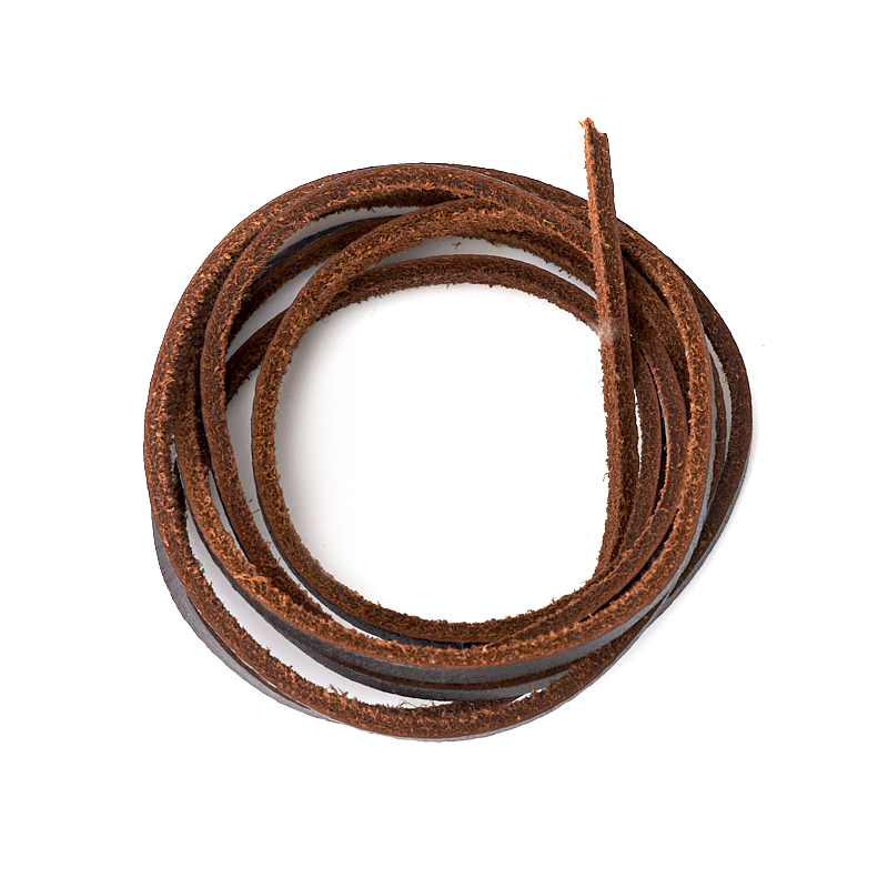  Шнурок (кожа натур.) (коричневый) 100 см Доставка по всему миру .
