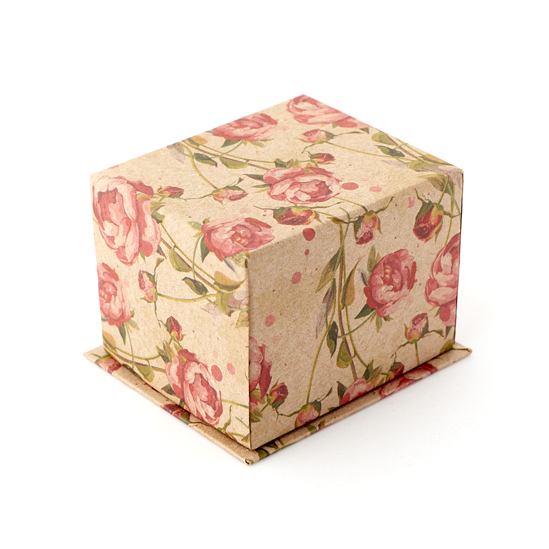 Подарочная упаковка (картон) под кольцо/серьги (коробка) (микс) 70х60х50 мм