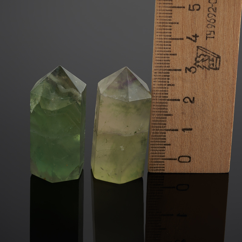 Кристалл флюорит зеленый Китай (ограненный) XS (3-4 см) (1 шт)