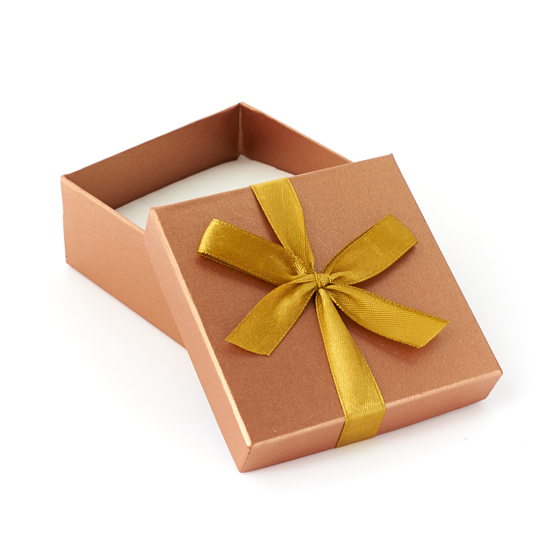 Подарочная упаковка (картон) под комплект (кольцо, серьги, кулон) (коробка) 85х85х40 мм