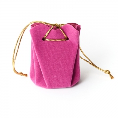 Подарочная упаковка (текстиль) универсальная (мешочек объемный) (фиолетовый) 60х45х45 мм