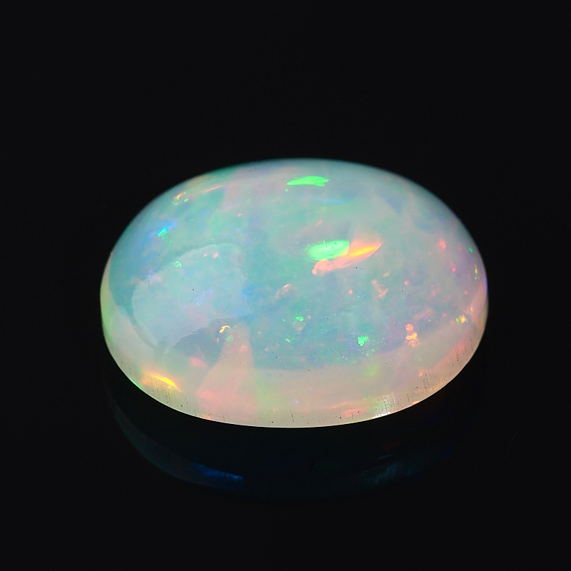 

Кабошон опал благородный белый 10*12 мм (1 шт)