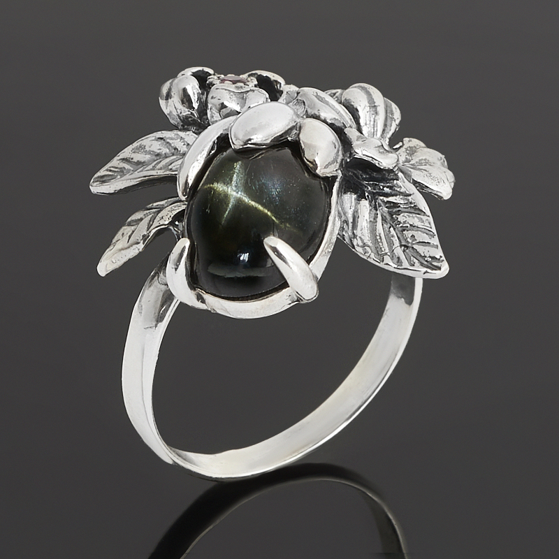 

Кольцо диопсид звёздчатый (серебро 925 пр. оксидир.) размер 17,5