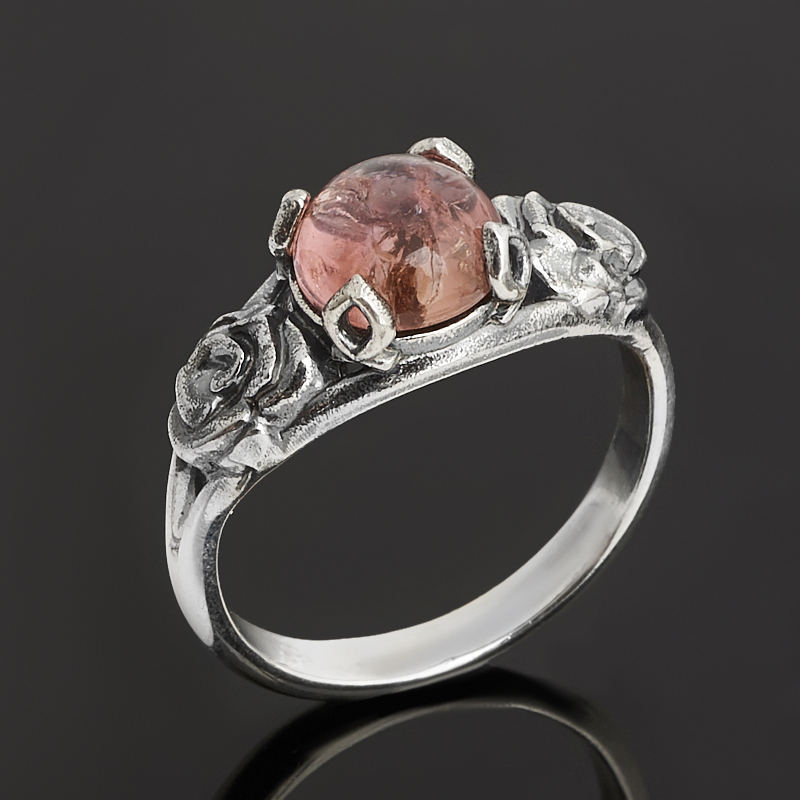 Кольцо турмалин розовый (рубеллит) Бразилия размер 18