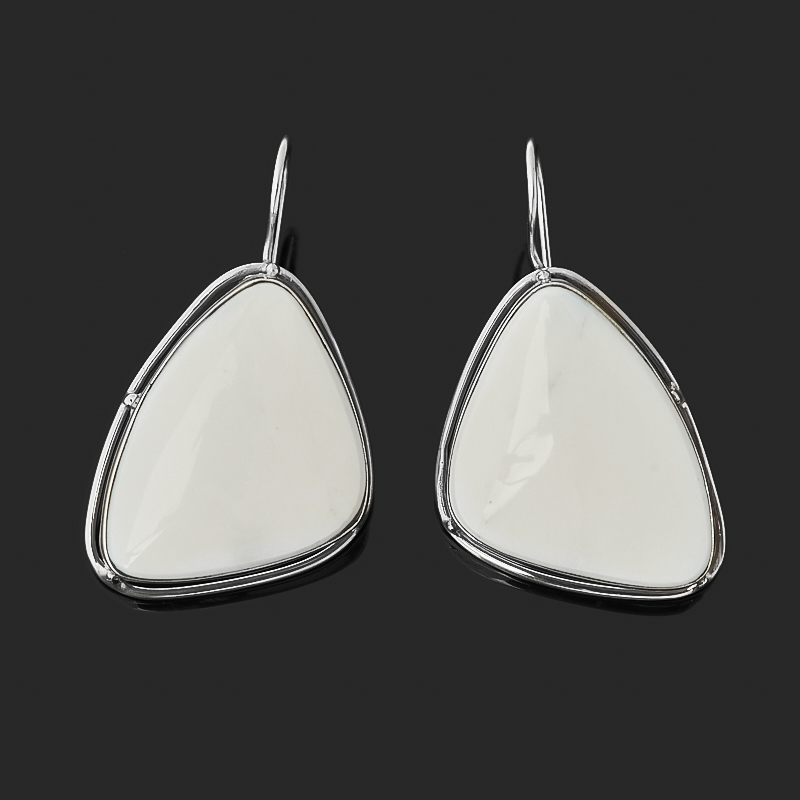 

Серьги кахолонг (нейзильбер)