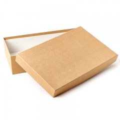 Подарочная упаковка (картон) универсальная (коробка) (бежевый) 260х160х60 мм