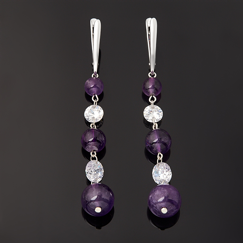 

Серьги аметист (серебро 925 пр.)