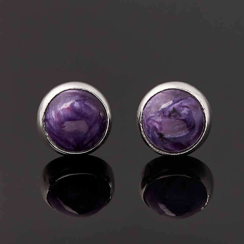 

Серьги чароит (серебро 925 пр.) пуссеты