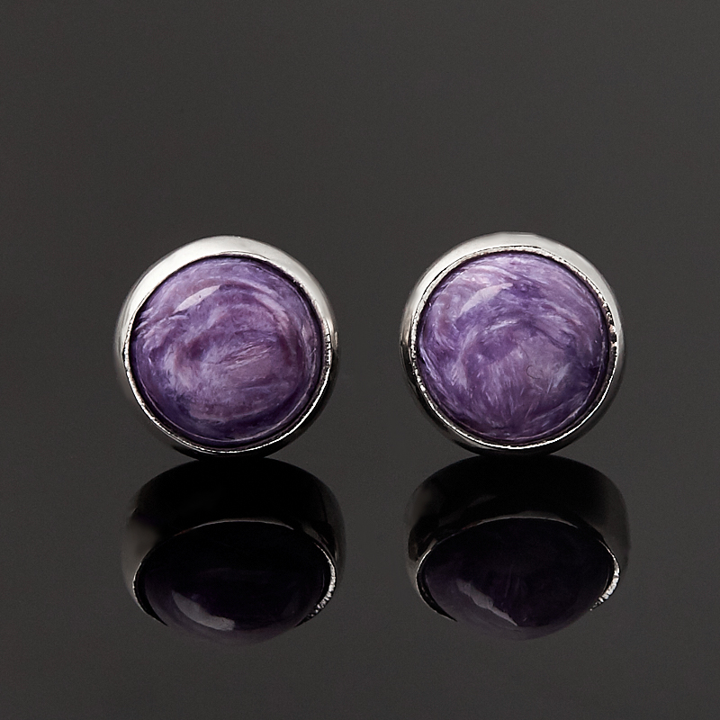

Серьги чароит (серебро 925 пр.) пуссеты