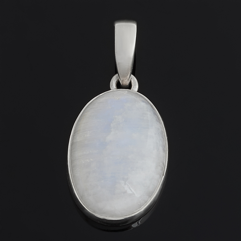 

Кулон лунный камень (адуляр) (серебро 925 пр.) овал