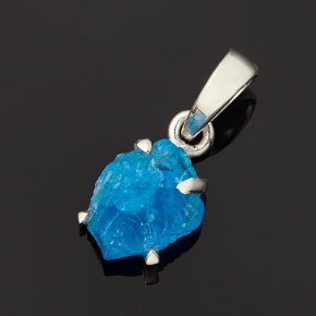 Кулон апатит синий Бразилия (серебро 925 пр.) кристалл