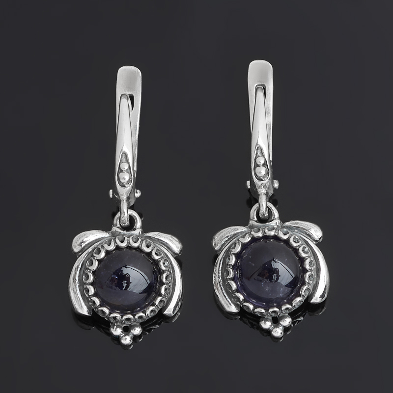 

Серьги иолит (кордиерит) (серебро 925 пр. оксидир.)