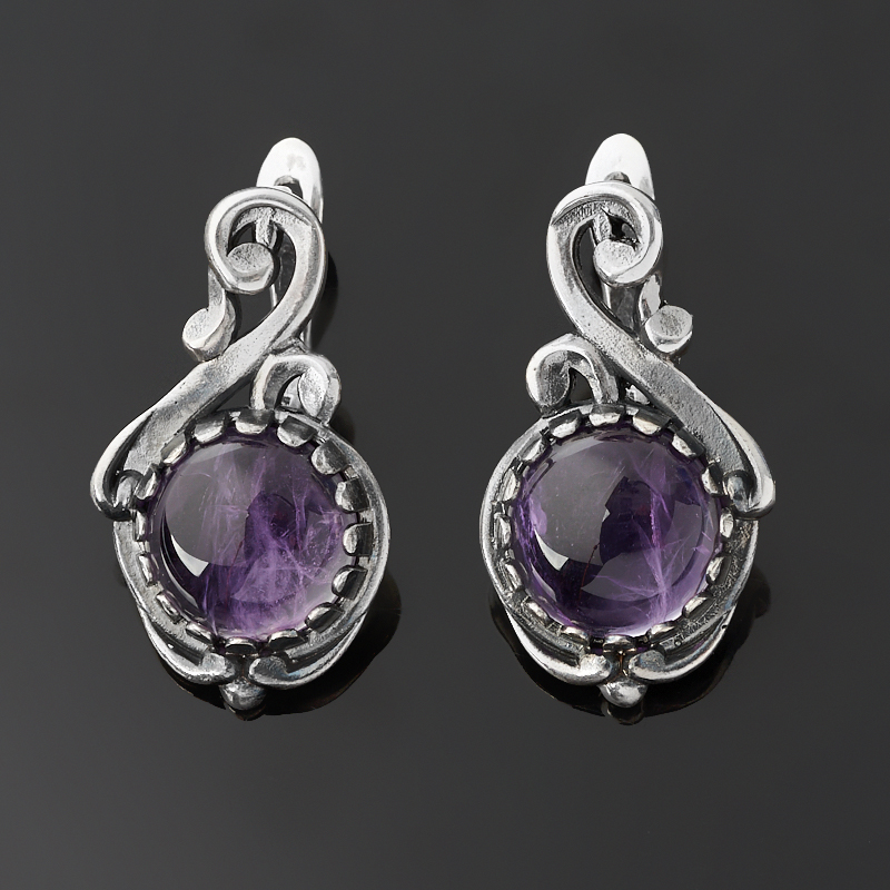 

Серьги аметист (серебро 925 пр. оксидир.)