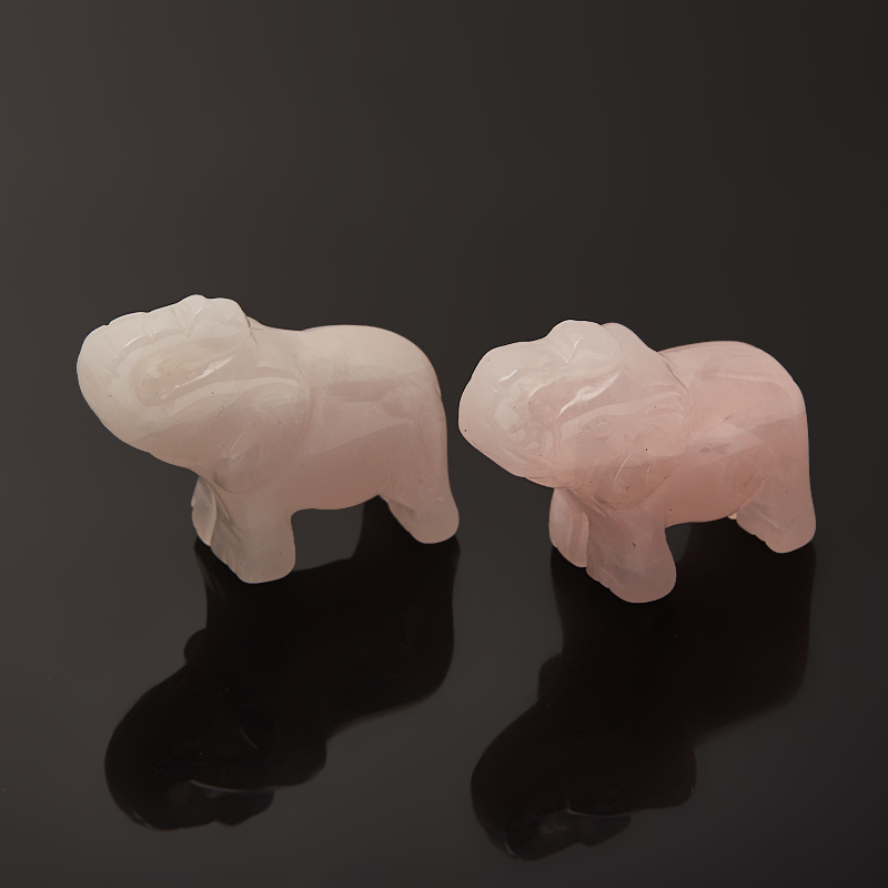 Слон розовый кварц Намибия 2,5-3 см