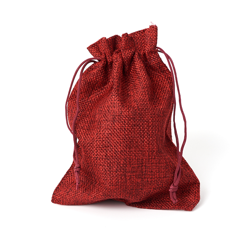 

Подарочная упаковка (текстиль) универсальная (мешочек плоский) (красный) 130х180 мм