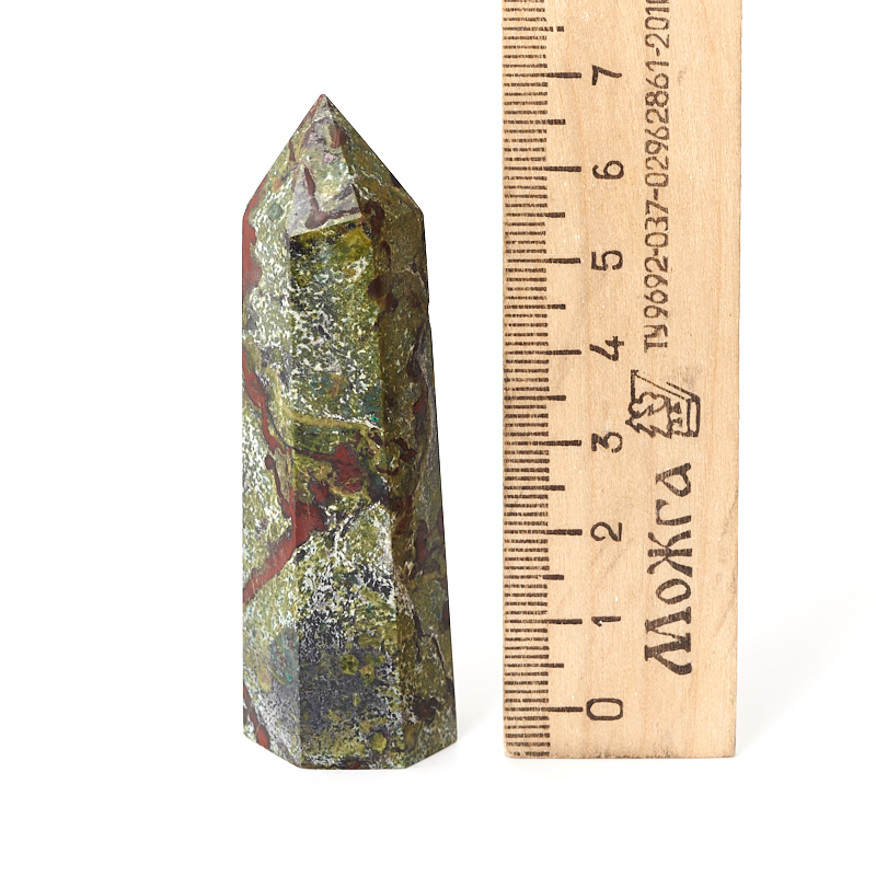 Кристалл яшма зеленая ЮАР (ограненный) S (4-7 см)