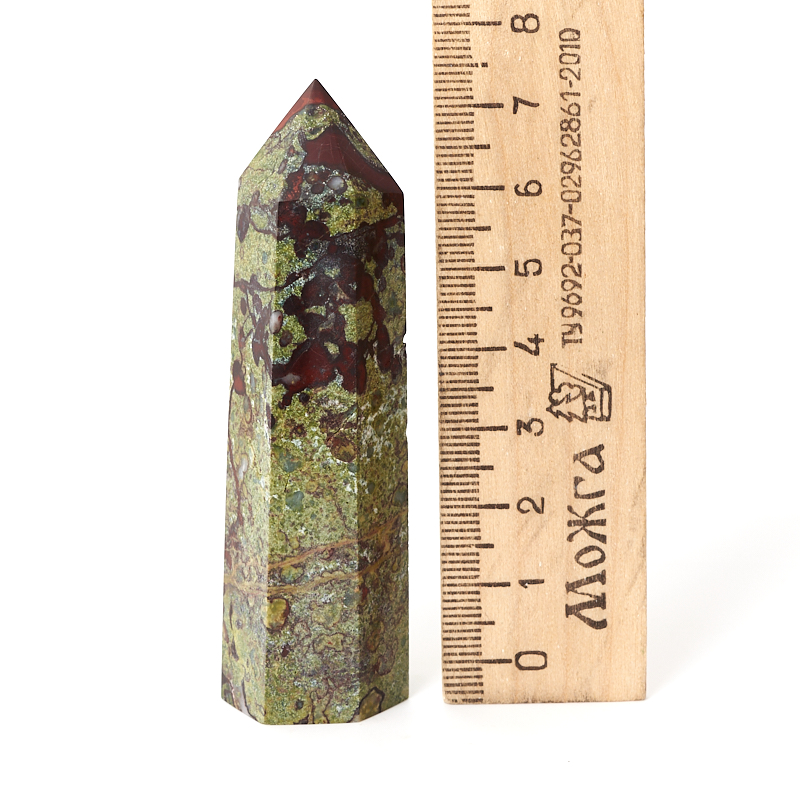 Кристалл яшма зеленая ЮАР (ограненный) S (4-7 см)