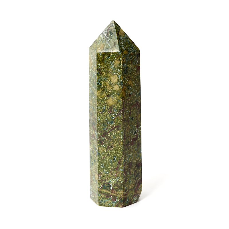 Кристалл яшма зеленая ЮАР (ограненный) M (7-12 см)