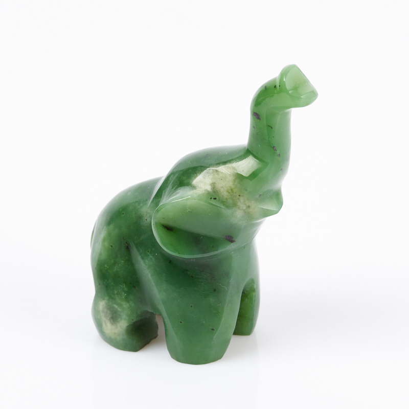 Слон нефрит зеленый Россия 8 см