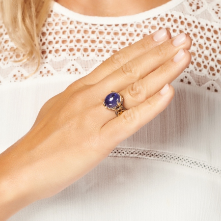 Купить кольца с танзанитом в интернет-магазине Минерал Маркет