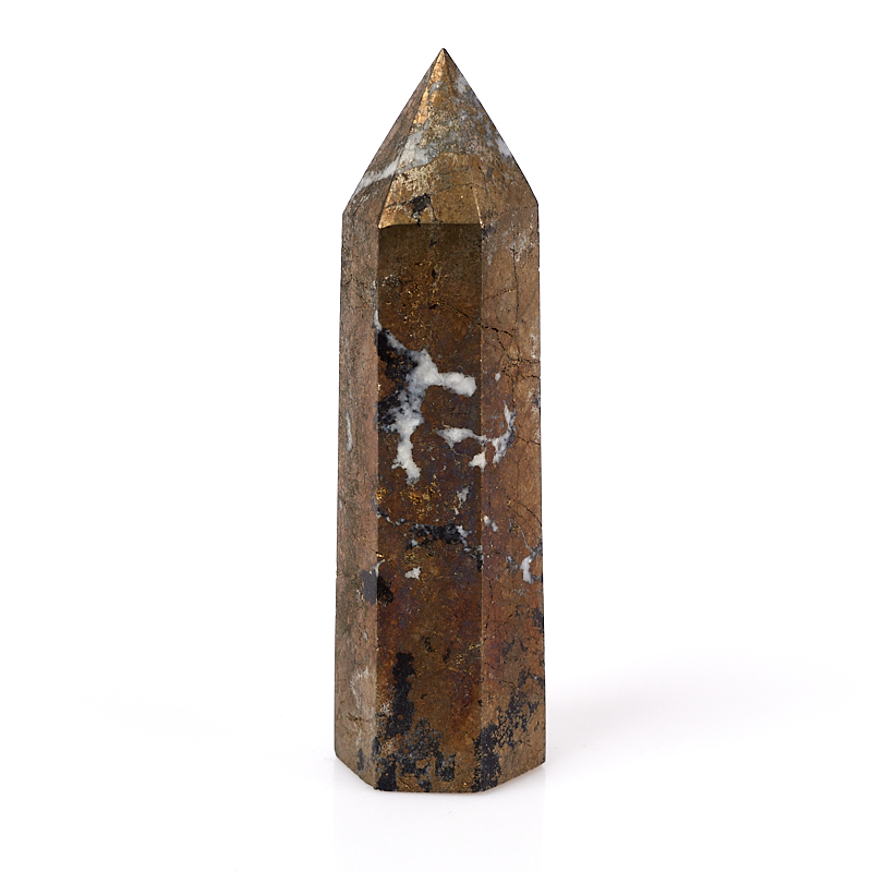 Кристалл пирит Перу (ограненный) M (7-12 см) (1 шт)