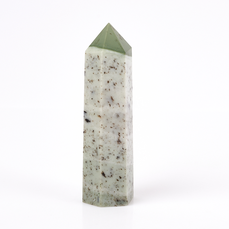 Кристалл яшма зеленая ЮАР (ограненный) M (7-12 см) (1 шт)