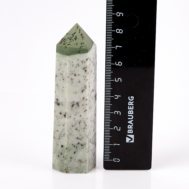 Кристалл яшма зеленая ЮАР (ограненный) M (7-12 см) (1 шт)