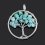 Кулон амазонит Россия (биж. сплав) круг 3-3,5 см