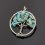 Кулон амазонит Россия (биж. сплав) круг 3-3,5 см