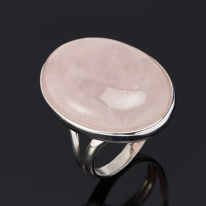 Кольцо розовый кварц Бразилия размер 18