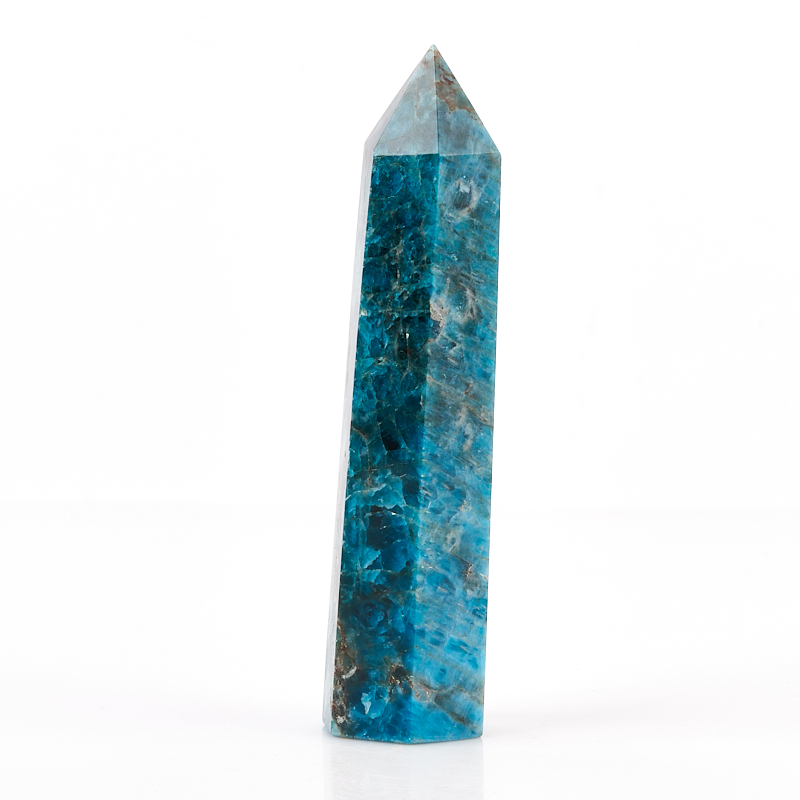 Кристалл апатит синий Бразилия (ограненный) M (7-12 см)