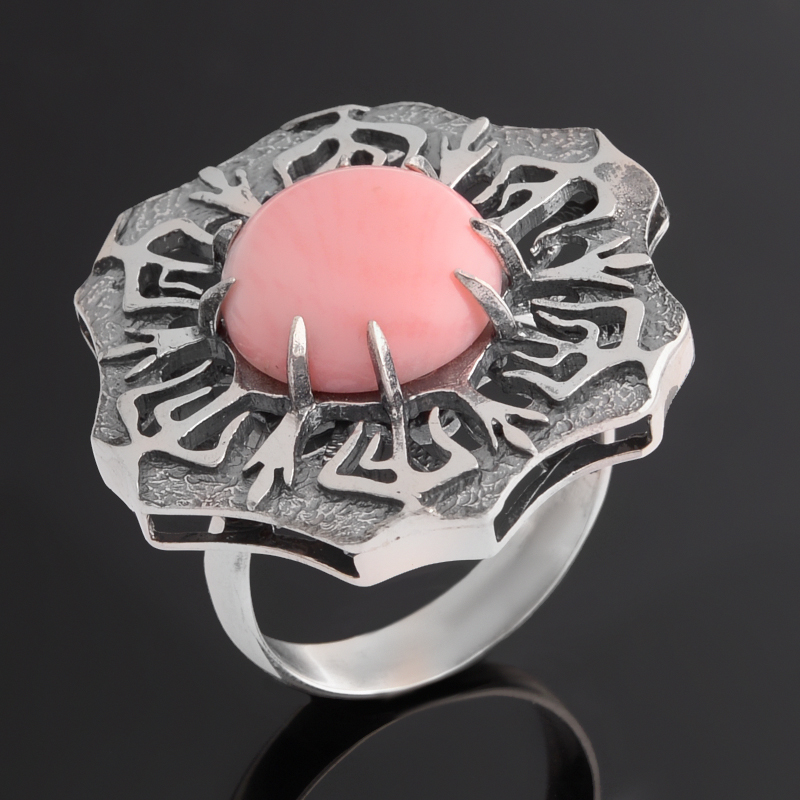 Кольцо коралл розовый Индонезия размер 18,5