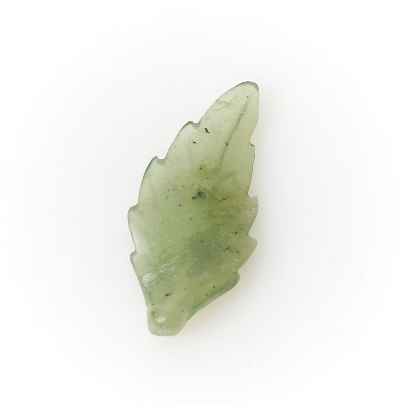 Пуговица авантюрин зеленый лист Зимбабве 3 см