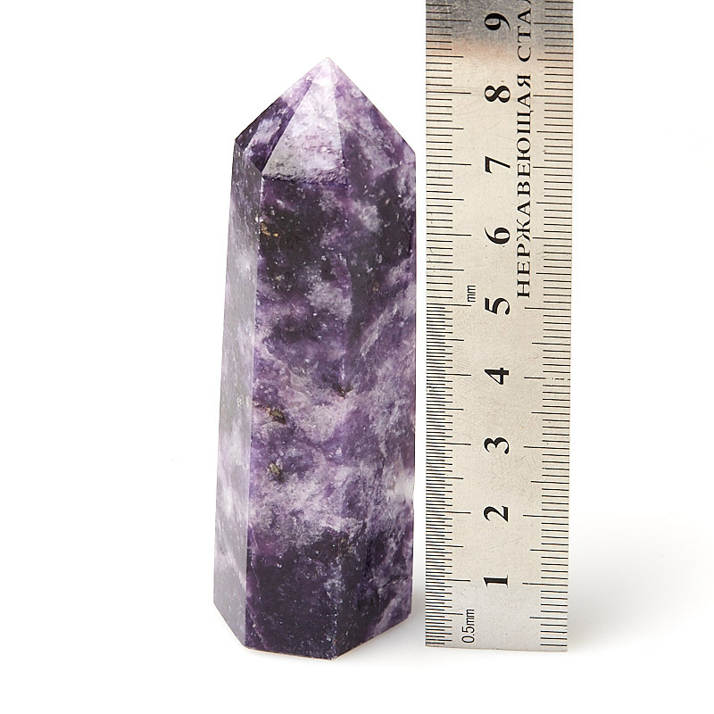 Кристалл слюда (лепидолит) Мадагаскар (ограненный) M (7-12 см)