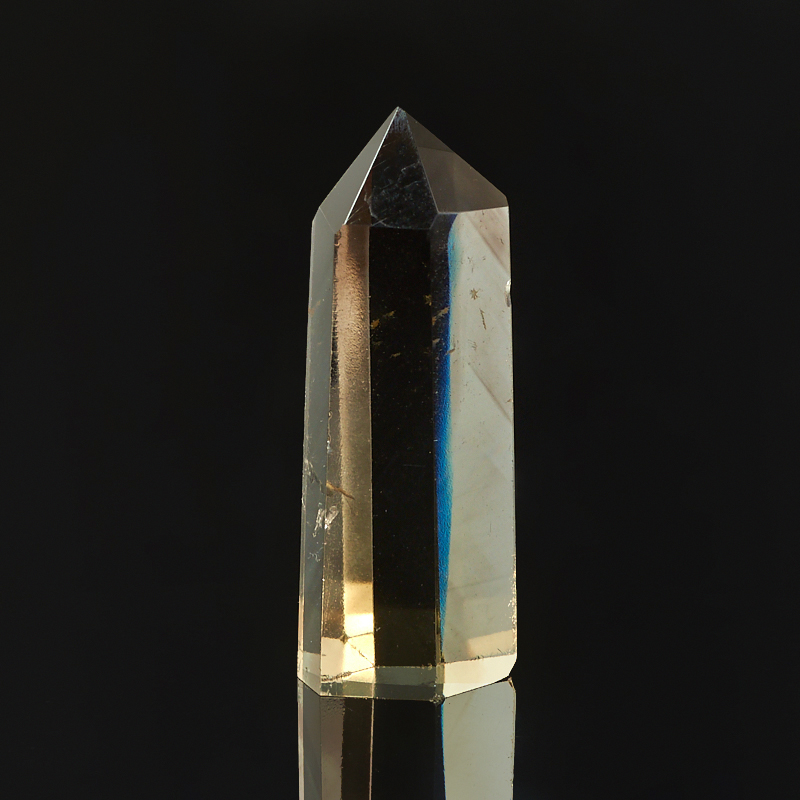 Кристалл цитрин с раухтопазом Бразилия (ограненный) XS (3-4 см)