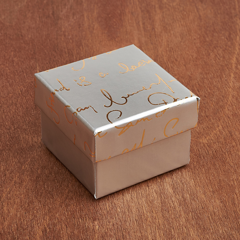 Подарочная упаковка под комплект (цепь, кольцо/серьги) (коробка) (микс) 45х45х35 мм