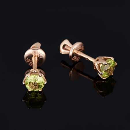 Купить серьги с хризолитом по приемлемым ценам