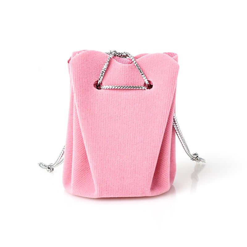 Подарочная упаковка универсальная (мешочек объемный) (розовый) 45х45х60 мм