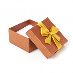 Подарочная упаковка (картон) под комплект (кольцо, серьги, кулон) (коробка) (микс) 55х55х35 мм