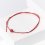 Браслет яшма красная ЮАР (текстиль) красная нить На семейное благополучие 6 мм 28 см (регулируемый)