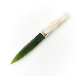 Предмет интерьера микс агат, нефрит (нож) 21х2,5х1,5 см