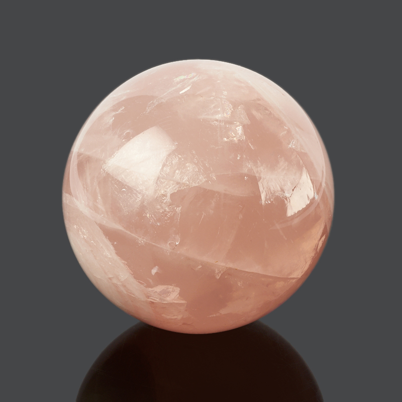 Шар розовый кварц Бразилия 6 см