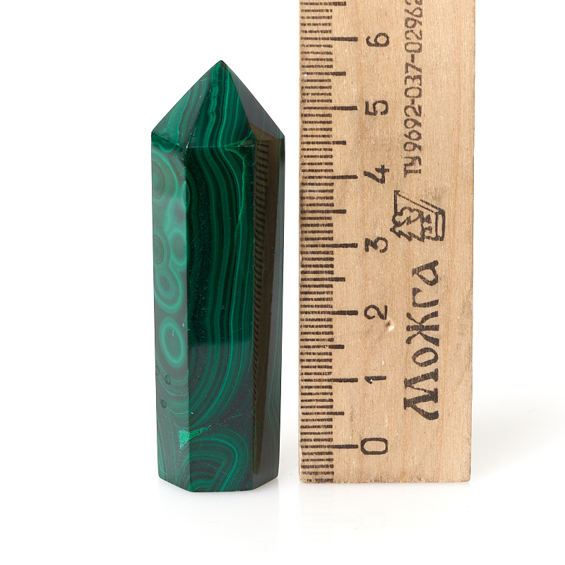 Кристалл малахит Конго (ограненный) S (4-7 см)