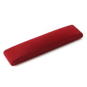 Подарочная упаковка (текстиль) под браслет/бусы/цепь (футляр) (бордовый) 215х50х20 мм