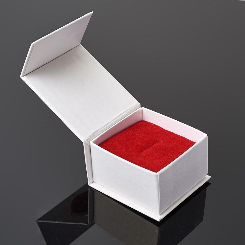 Подарочная упаковка (картон, текстиль) под кольцо/серьги (коробка) 55х50х35 мм