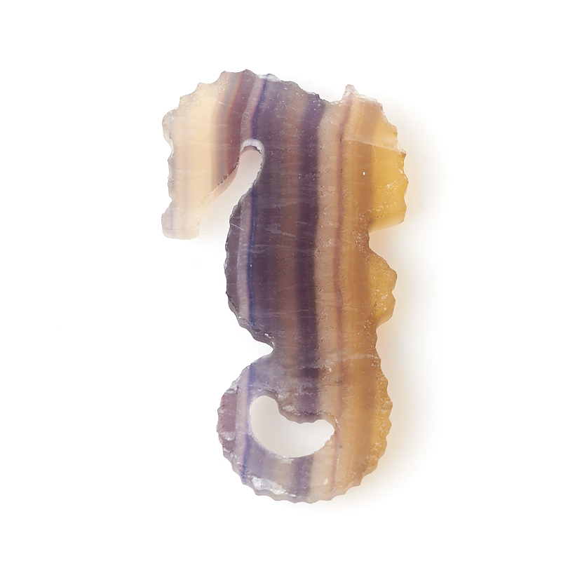 Морской конек флюорит Китай 6,5 см