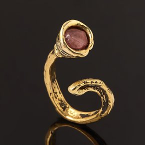 Кольцо турмалин розовый (рубеллит) Бразилия (бронза) (регулируемый) размер 15