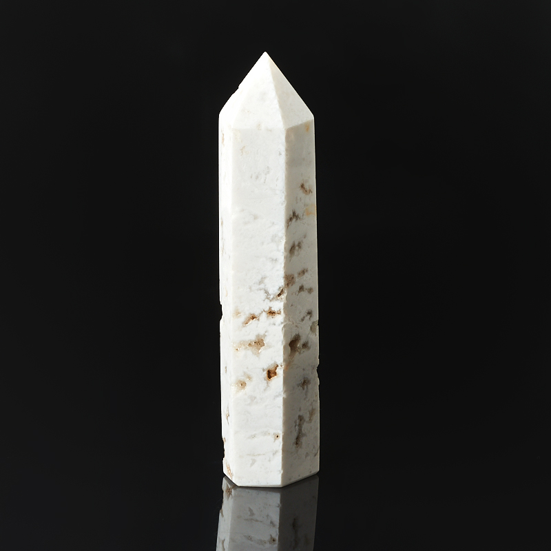 Кристалл агат белый Бразилия (ограненный) M (7-12 см)
