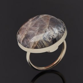 Кольцо лунный камень Россия (нейзильбер) размер 18,5